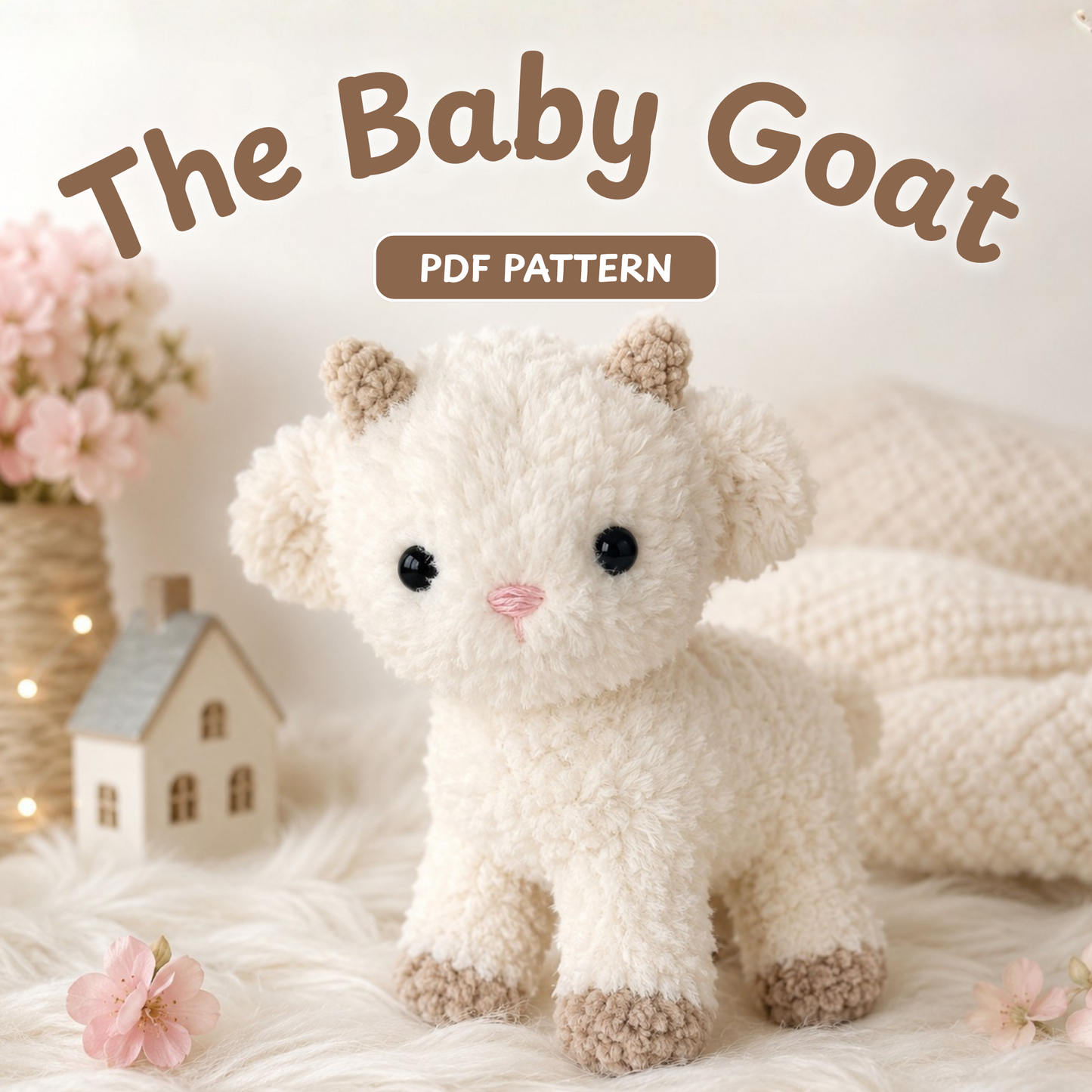 Crochet Baby Goat Pattern (Fur Plush)