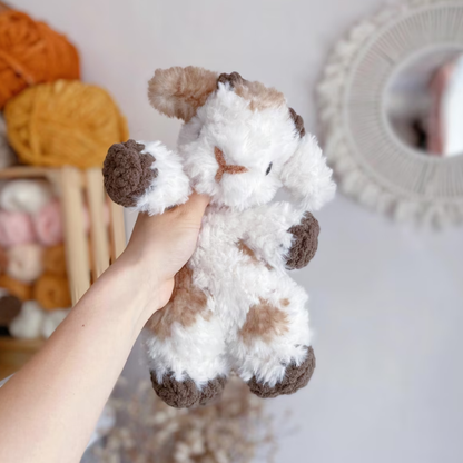 Crochet Greta the Baby Goat Lovey Pattern
