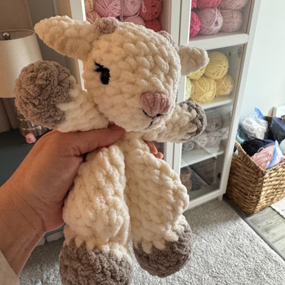 Crochet Greta the Baby Goat Lovey Pattern