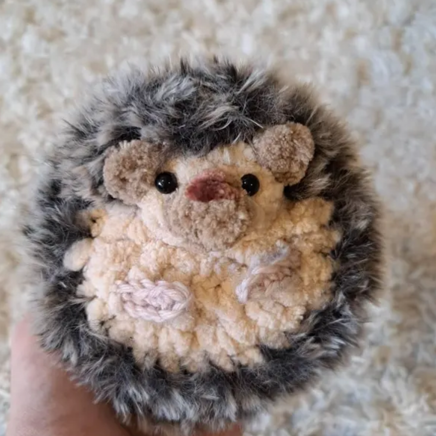 Crochet Baby Fur Hedgehog PDF Pattern