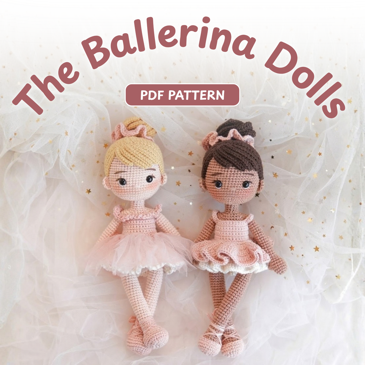 Crochet Ballerina Dolls Pattern (2 Dolls)