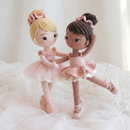 Crochet Ballerina Dolls Pattern (2 Dolls)