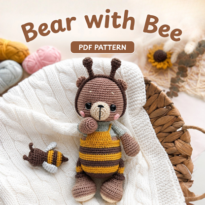 Crochet Buzz the Bear Amigurumi Pattern