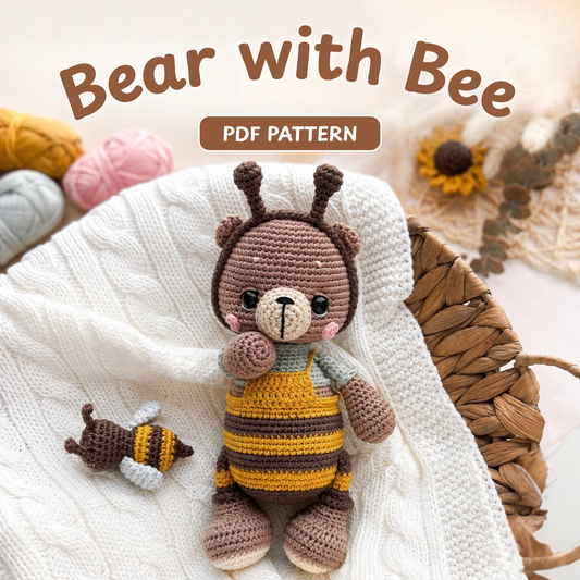 Crochet Buzz the Bear Amigurumi Pattern