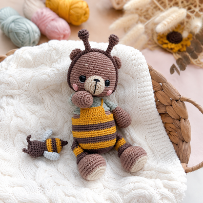 Crochet Buzz the Bear Amigurumi Pattern
