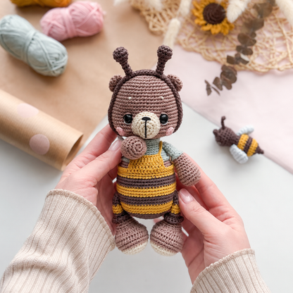 Crochet Buzz the Bear Amigurumi Pattern