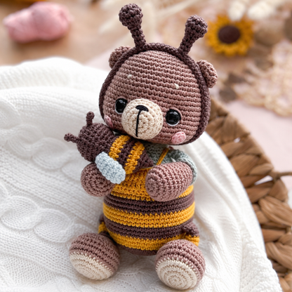 Crochet Buzz the Bear Amigurumi Pattern