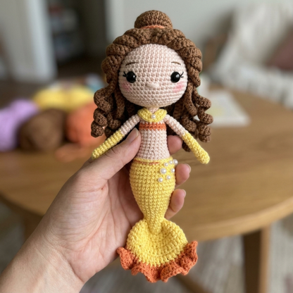 Crochet Belle Mermaid Doll Pattern