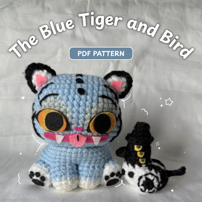 Crochet Derpy Tiger + Sussie Magpie Pattern