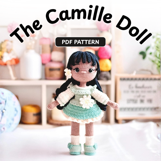 Crochet Camille Chamomile Flower Doll Pattern