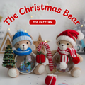 Crochet Christmas Bear Amigurumi Pattern (2 Bears)