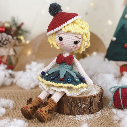 Crochet Christmas Doll Pattern