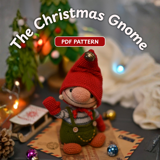Crochet Christmas Gnome Amigurumi Pattern