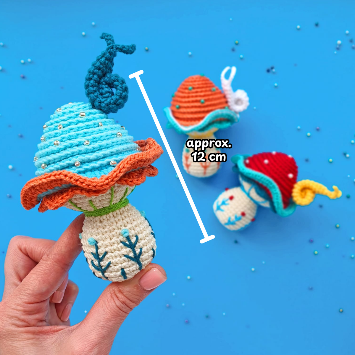Crochet Christmas Ornament Set Pattern (7 Ornaments)