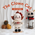 Crochet Clown Cat Doll Pattern