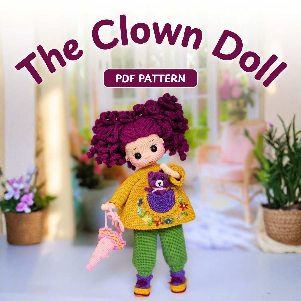Crochet Clown Doll Pattern