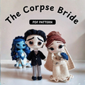 Crochet El Cadaver De La Novia Amigurumi Pattern (6 Characters)