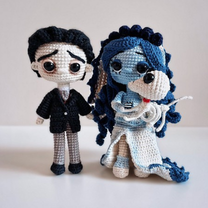 Crochet El Cadaver De La Novia Amigurumi Pattern (6 Characters)