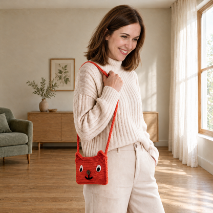 10-in-1 Crochet Cat Bags Bundle