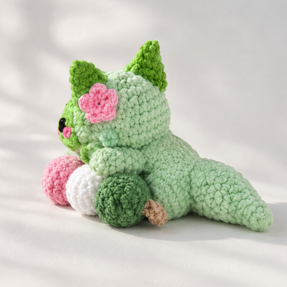 Crochet Dango Grass Kitty Pattern