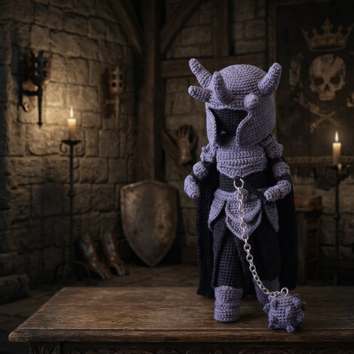 Crochet Dark Knight Amigurumi Pattern