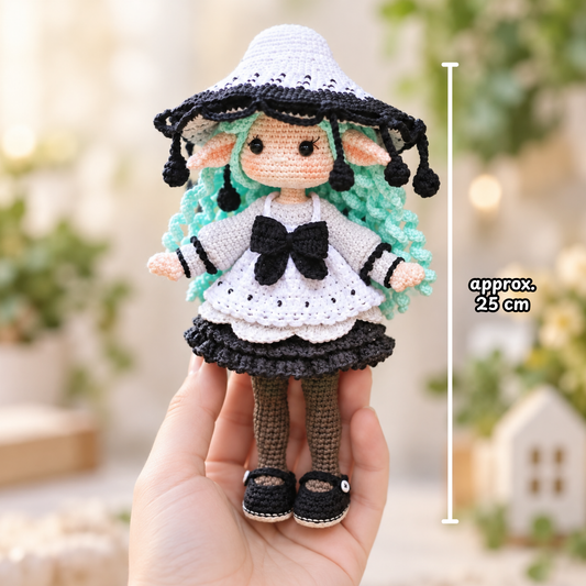 Crochet Ophelia Inky Mushroom Doll Pattern