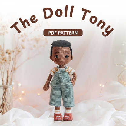 Crochet Doll Tony Pattern