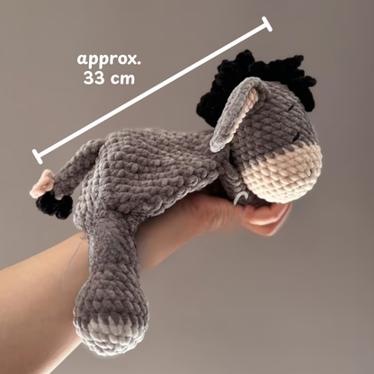Crochet Eeyore Snuggler Pattern (Blue and Gray Versions)
