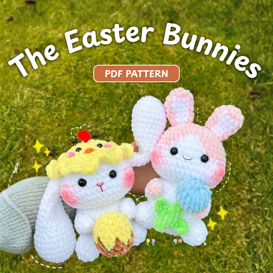 Crochet Hopper and Chippi the Easter Bunnies Pattern