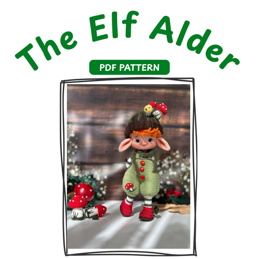 Crochet Elf Alder Amigurumi Doll Pattern