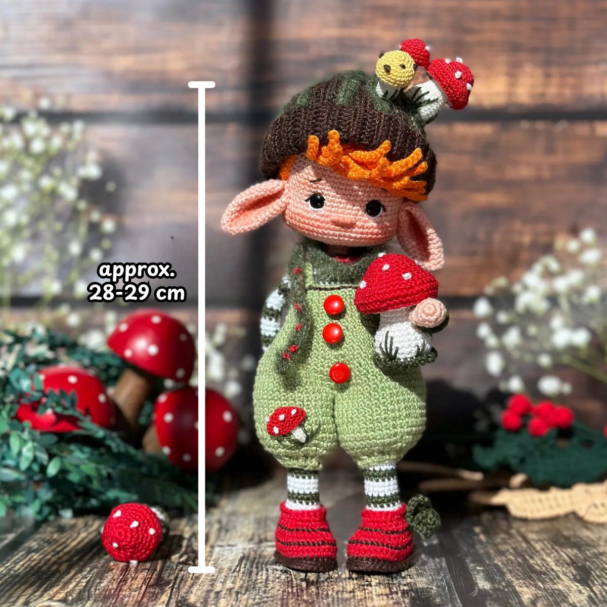 Crochet Elf Alder Amigurumi Doll Pattern