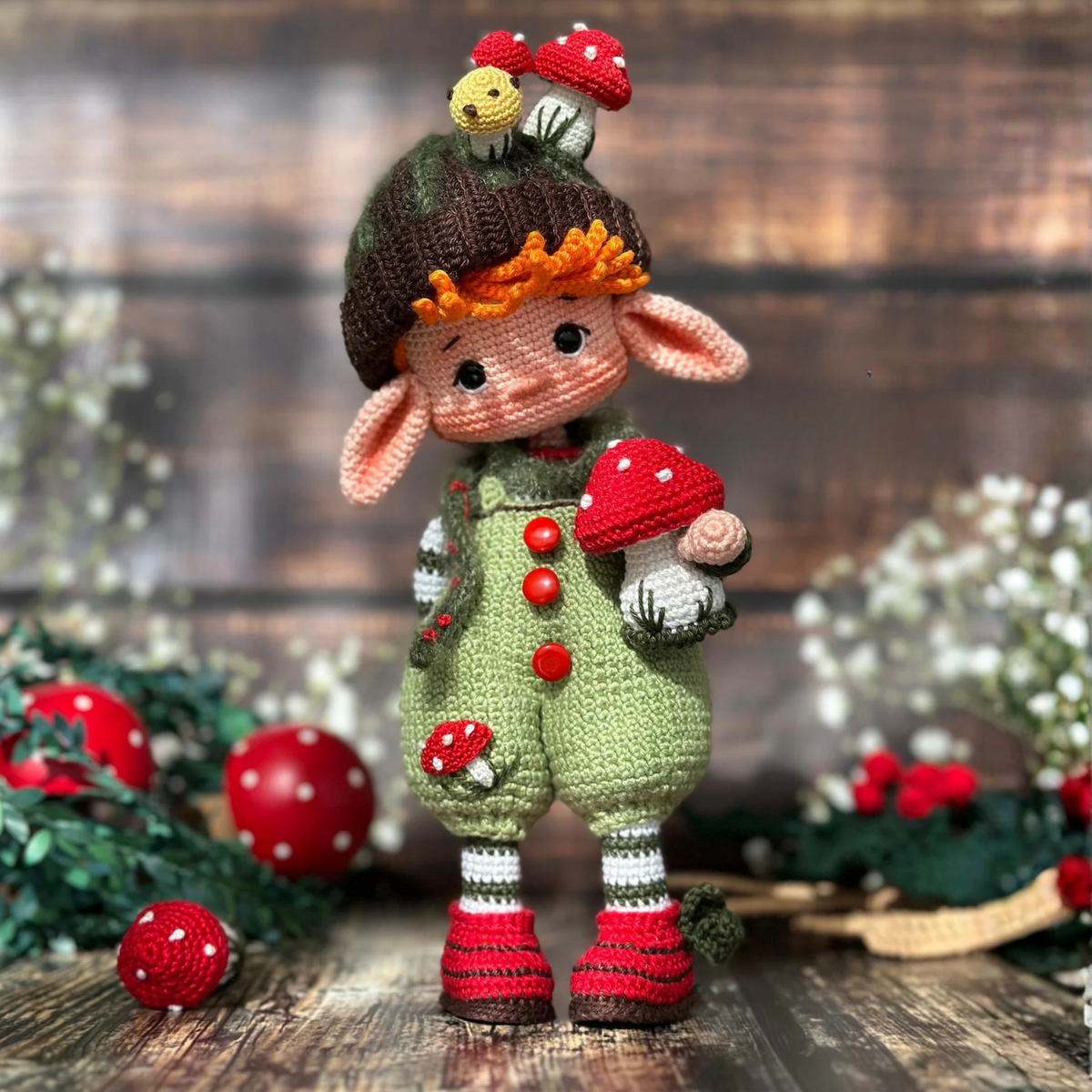 Crochet Elf Alder Amigurumi Doll Pattern
