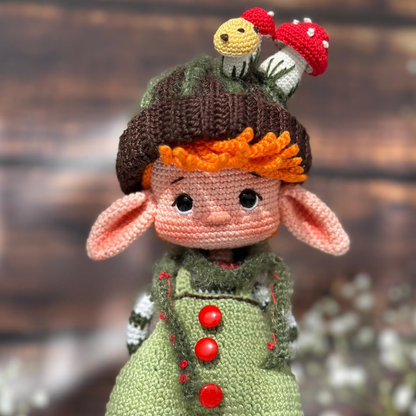 Crochet Elf Alder Amigurumi Doll Pattern