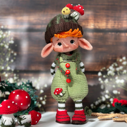 Crochet Elf Alder Amigurumi Doll Pattern