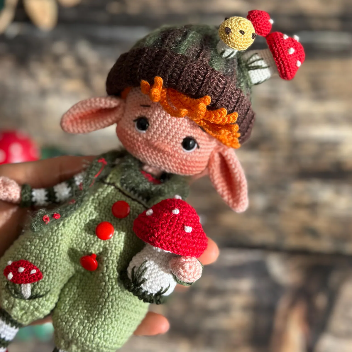 Crochet Elf Alder Amigurumi Doll Pattern