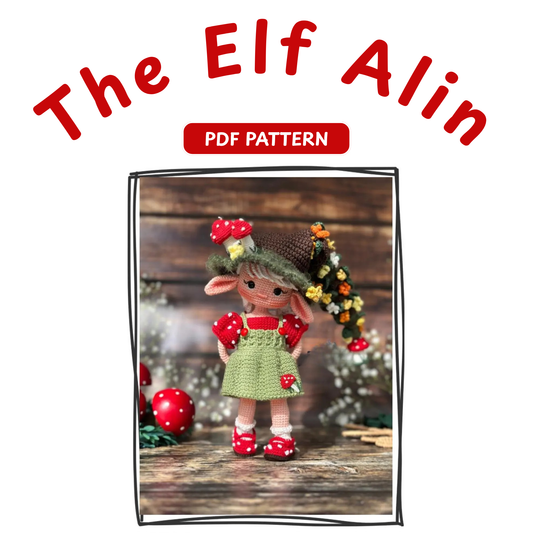 Crochet Elf Alin Amigurumi Doll Pattern