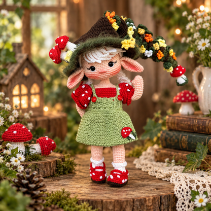 Crochet Elf Alin Amigurumi Doll Pattern