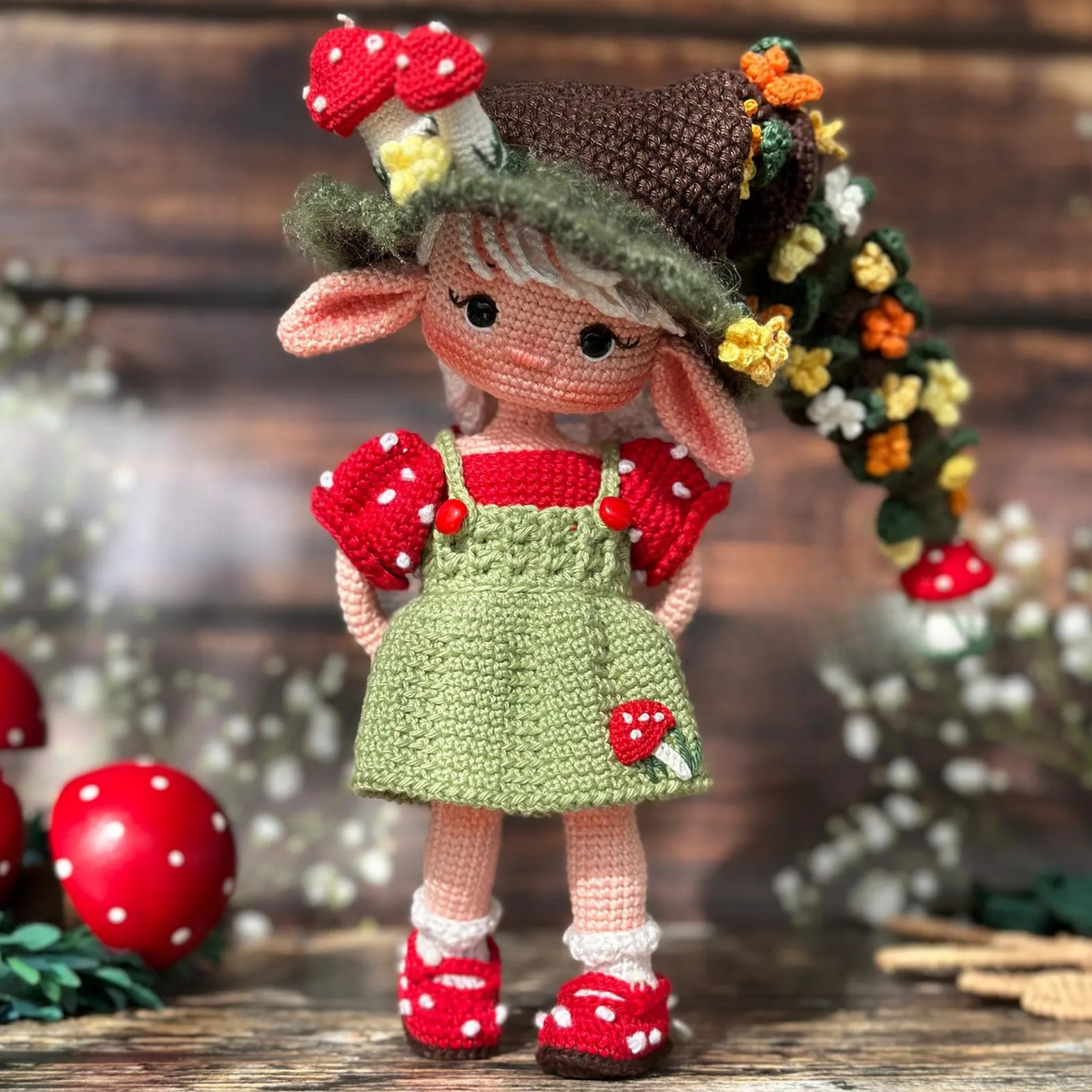 Crochet Elf Alin Amigurumi Doll Pattern