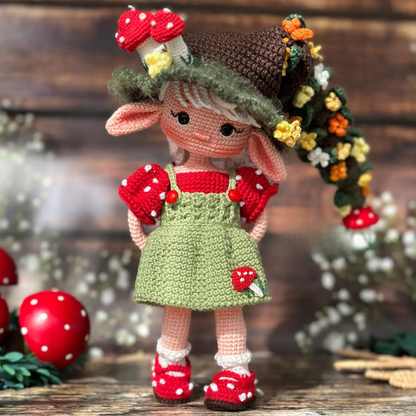 Crochet Elf Alin Amigurumi Doll Pattern