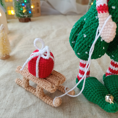 Crochet Christmas Elf Boy Doll Pattern