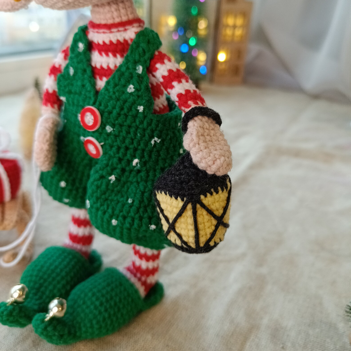Crochet Christmas Elf Boy Doll Pattern