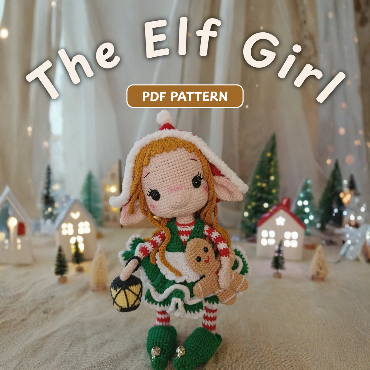 Crochet Christmas Elf Girl Doll Pattern