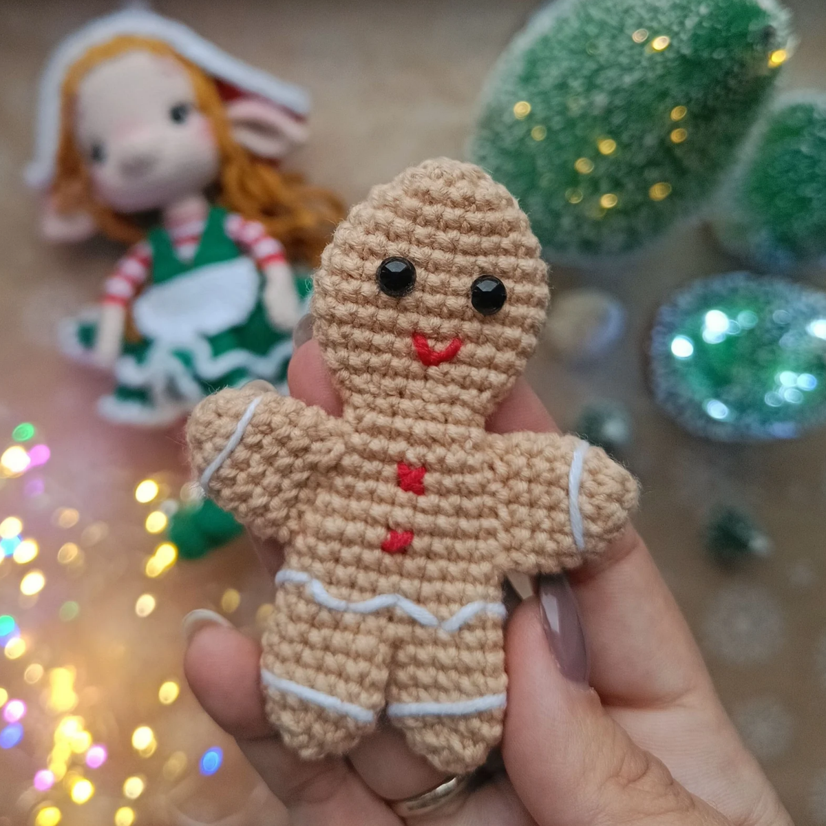 Crochet Christmas Elf Girl Doll Pattern