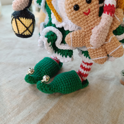 Crochet Christmas Elf Girl Doll Pattern