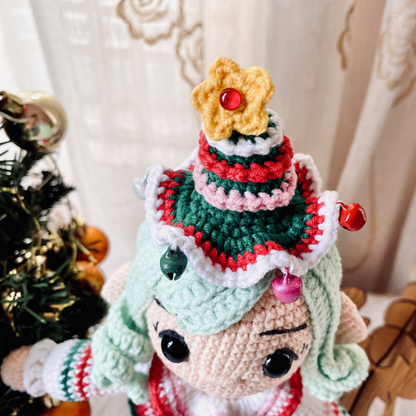 Crochet Christmas Elf Lucian Doll Pattern