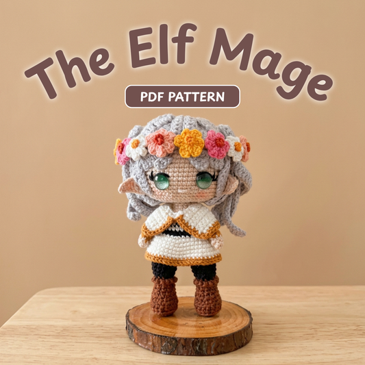 Crochet Elf Mage Amigurumi Pattern
