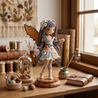 Crochet Eryne the Leaf Fairy Doll Pattern