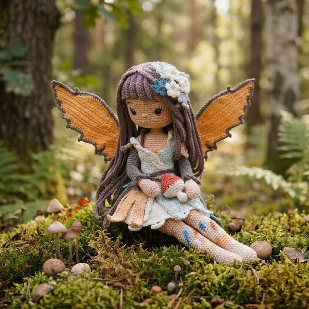 Crochet Eryne the Leaf Fairy Doll Pattern