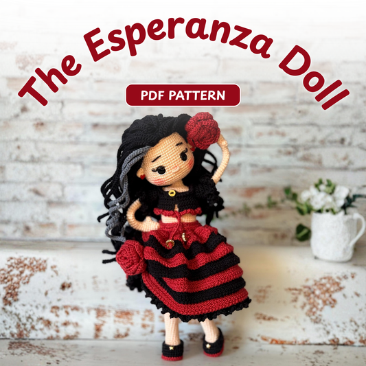Crochet Esperanza Flamenco Doll Pattern