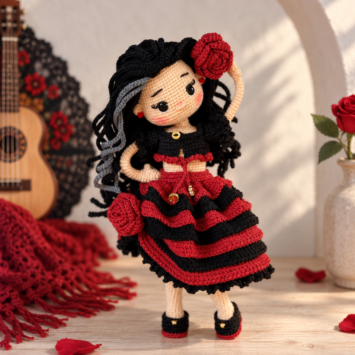 Crochet Esperanza Flamenco Doll Pattern
